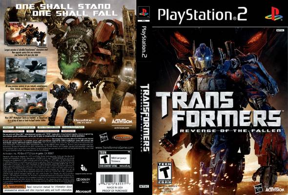 Transformers:pomsta poražených ps2